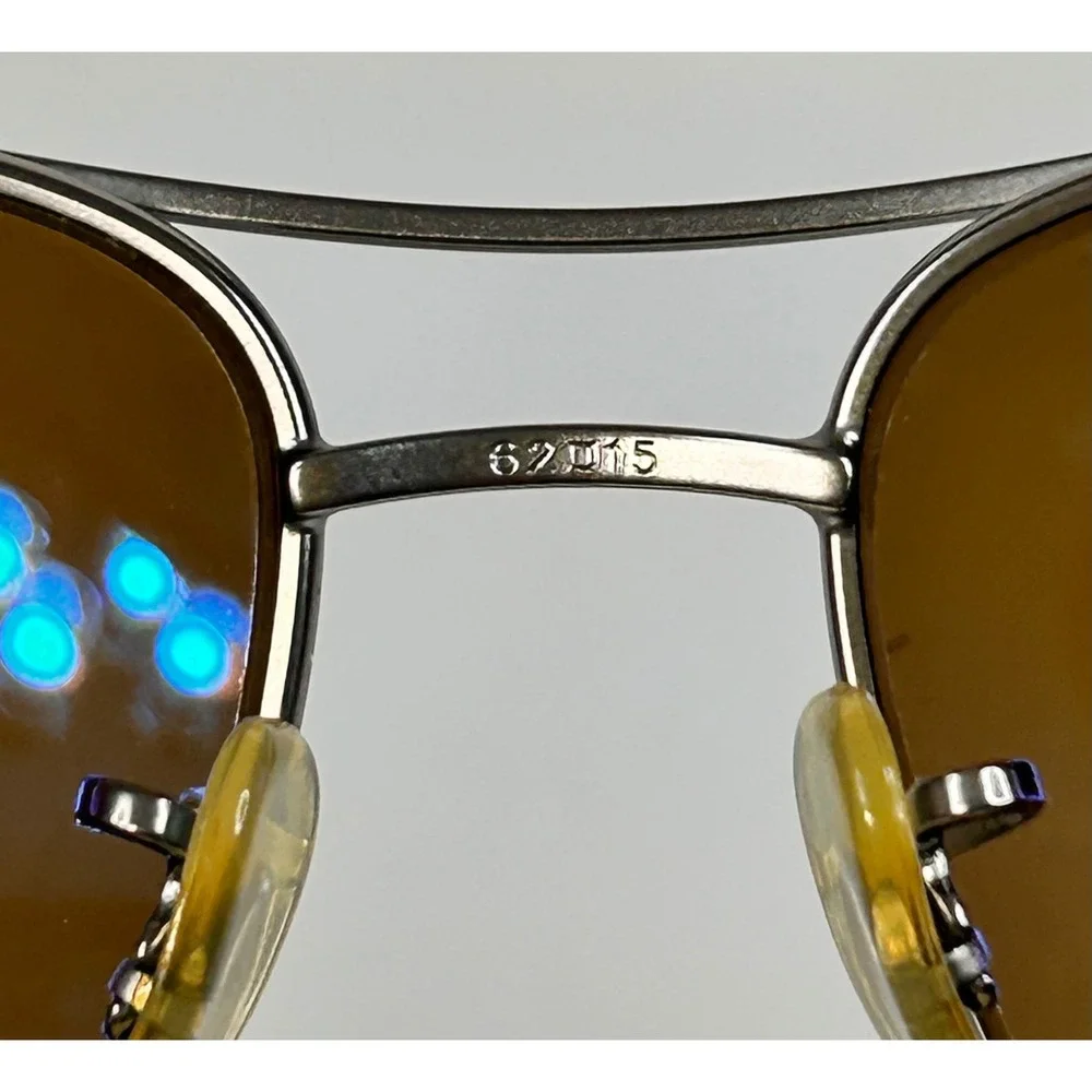 Ray-Ban RB3319 029/83 Gunmetal Polarized Aviator Sunglasses Brown Lens 62mm